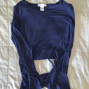 Blue Long Sleeve dress